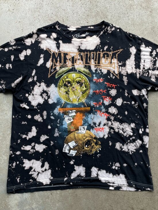 Bravado Other - Metallica 04’ Life Is Pain Death Is Pain Tick Tock T-Shirt Acid Wash Size XL